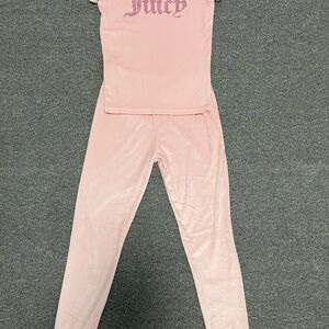 Juicy Couture Light Pink Kids Pajama Set